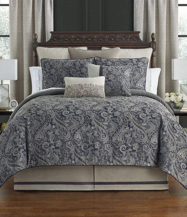 Waterford Danehill Reversible Comforter Set - California King, Blue