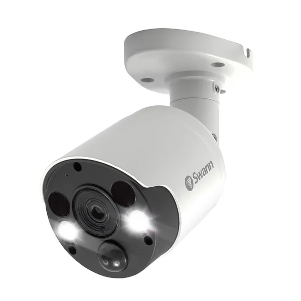 Swann Wired PIR Bullet Security Camera & Spotlight, 4K Ultra HD Surveillance Cam 885MSFB