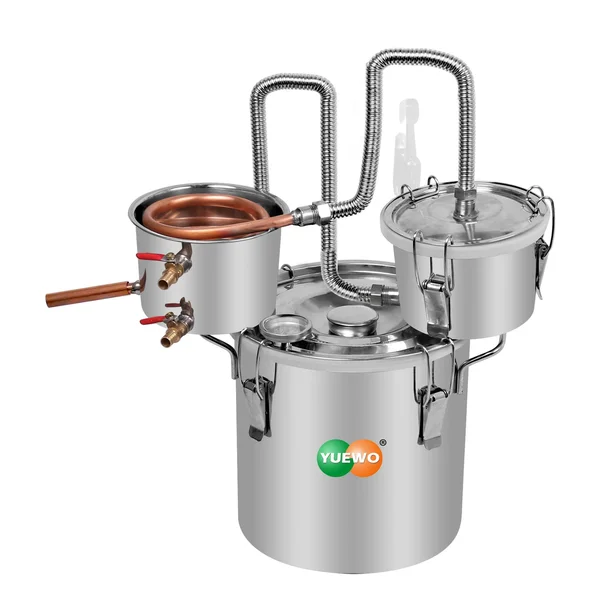 3 Pots DIY 8 Gal 30 litres Copper Alcohol Moonshine Ethanol Still Spirits Boiler Water Distiller