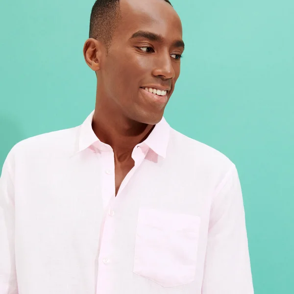 Vilebrequin Men's Linen Solid Classic Fit Shirt - Pink - Size Medium - Ballerine