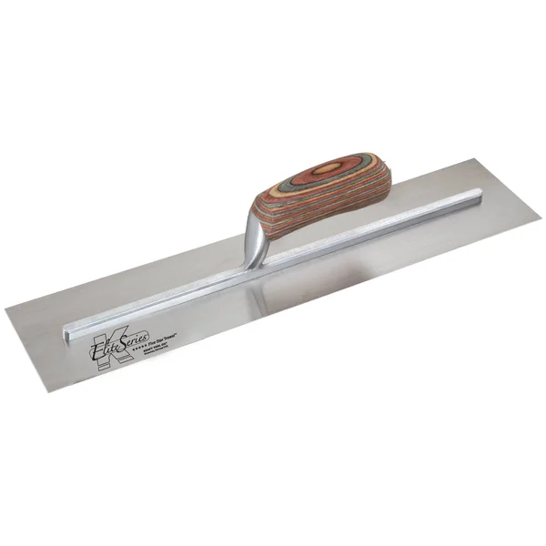 Kraft Tool CFE534 Elite Series Five Star Cement Trowel with Wood Handle - 14 x 5x22
