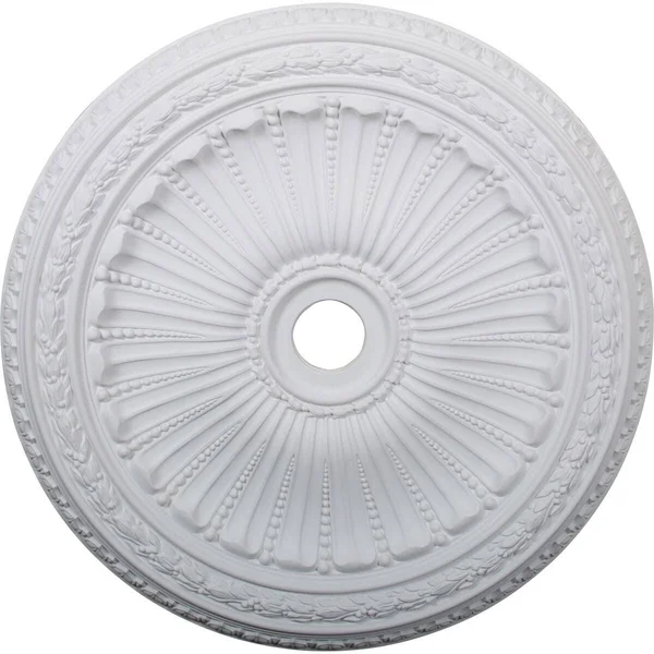 35 1/8x22OD x 4 7/8x22ID x 2 1/2x22P Viceroy Ceiling Medallion (Fits Canopies Up to 4 7/8x22) Ekena Millwork Finish: Painted Tur