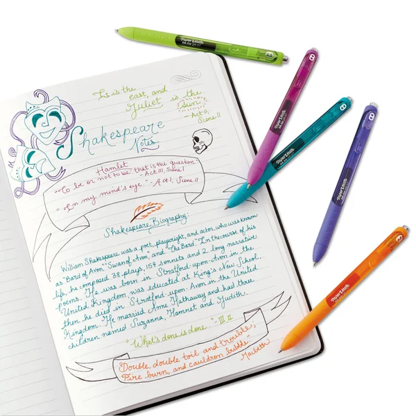 Paper Mate InkJoy Gel Retractable Pen Office Pack, Assorted Colors, 0.7mm, 36-Pack
