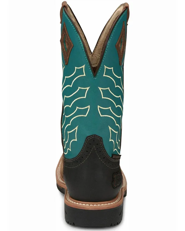 Justin Men's Derrickman Western Work Boots - Steel Toe