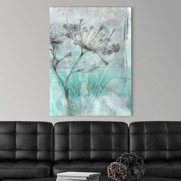 Ombre Wildflowers I - Large Solid-Faced Canvas Wall Art Print, Great Big Canvas
