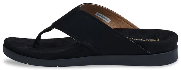 Spenco Hampton Suede Women's Comfort Sandal - Size: 5, Black