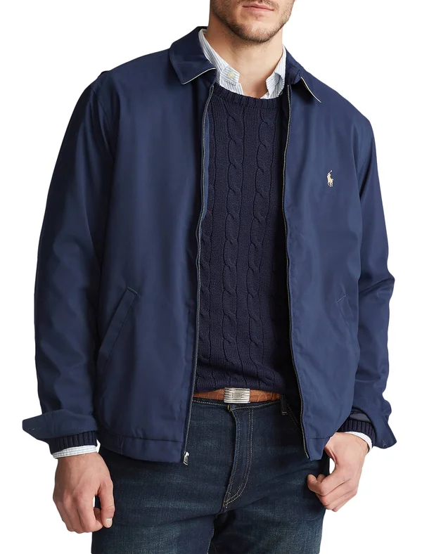 Polo Ralph Lauren Men's Big & Tall Jackets - Bi-Swing Windbreaker - French Navy