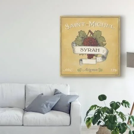 Trademark Fine Art 'Vintage Wine Labels VI' Canvas Art by June Erica Vess - Size: 18 x 18
