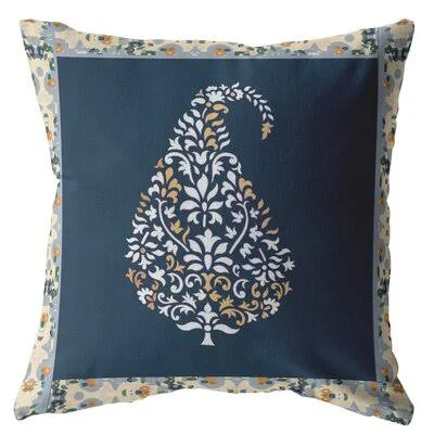 Fall Leaf Suede Blown and Closed Pillow Orange and Red on White Bungalow Rose Color: White/Orange/Navy, Size: 16x22 x 16