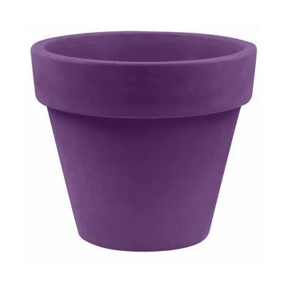 Maceta Resin Pot Planter Vondom Plum 15.25x22 H x 17.75x22 W x 17.75x22 D
