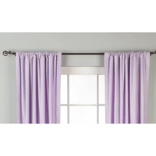 Lavender Rod Pocket Velvet Curtain, Drape, Panel - Piece