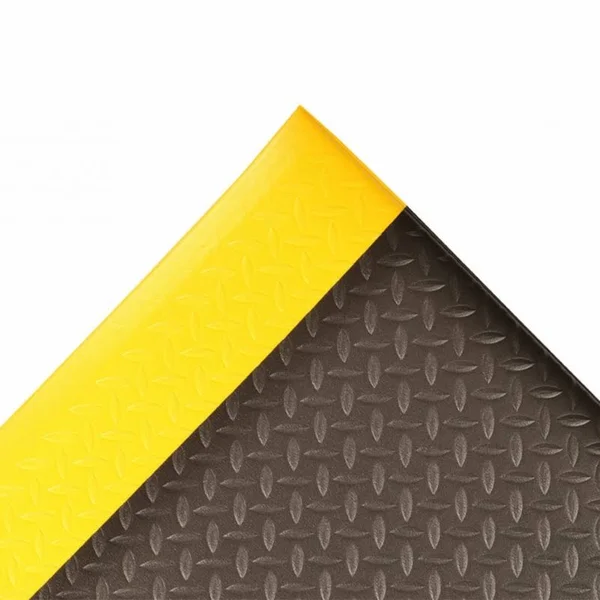 Notrax 419S0312BY Antifatigue Runner - black, yllwbrdr, 3X12Ft