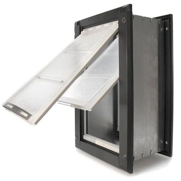 Endura Flap Wall Mount Pet Door Small - Double Flap, Tan