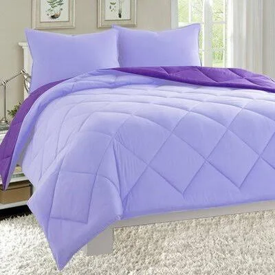Azed Reversible Comforter Set Latitude Run Color: Lilac/Purple - Size: Full Comforter + 2 Standard Shams