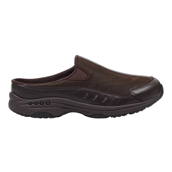 Women's Easy Spirit Traveltime Sneaker, Size 7.5 N - Brown