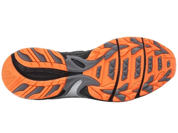 Asics Men's Gel Venture 5 Running Shoe, Carbon/Black/Hot Orange, 9 M US