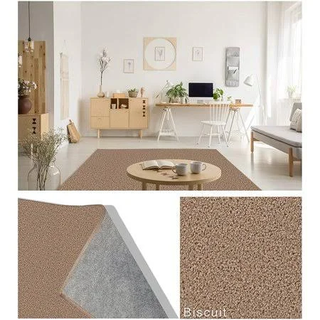 12' x 16' Soft and Cozy Area Rugs with Latex Free Soft Felt Backing - Green Label Plus, Color: Biscuit 1783, Brown