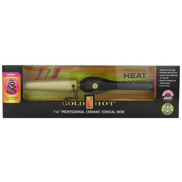 Gold &n Hot 1.25in. Ceramic Conical Curling Iron
