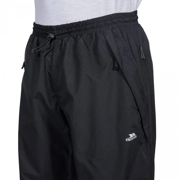 (L - Black) Trespass Mens Toliland Waterproof & Windproof Trousers