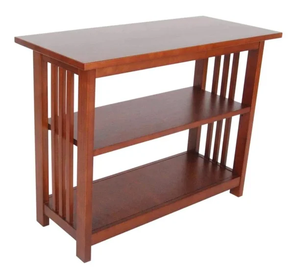 Alaterre Furniture Mission Under Window Bookshelf - Espresso
