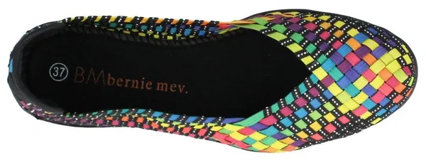 Bernie Mev Women's Catwalk Slip-On Flats Shoes, Black Multi