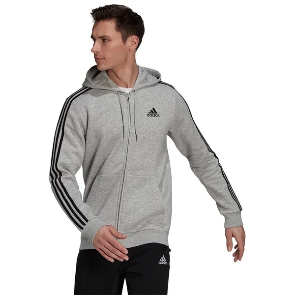 Adidas 3 Stripes Full Zip Sweatshirt M, Regular