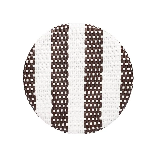 Beaumont Lane Island Living Rattan Counter Stool in Dark Brown and White - BL-4754-2013936