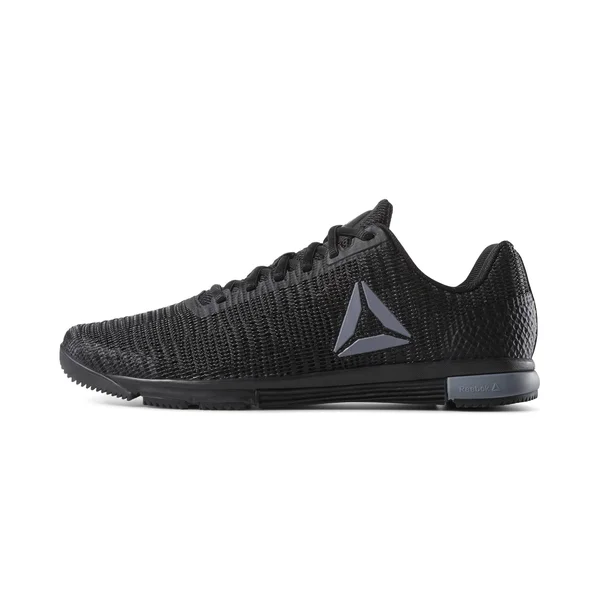 Reebok Mens Speed TR Flexweave Black/Cold Grey Cross Training Shoes Size 8, Men's