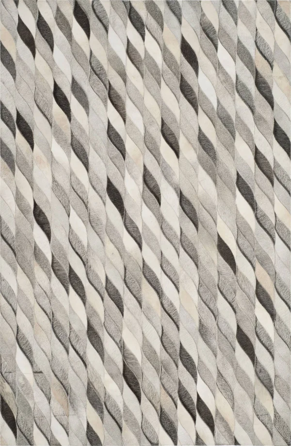 Safavieh Studio Leather STL701A 2&3x22 x 7&0x22 Runner Ivory, Grey Area Rug