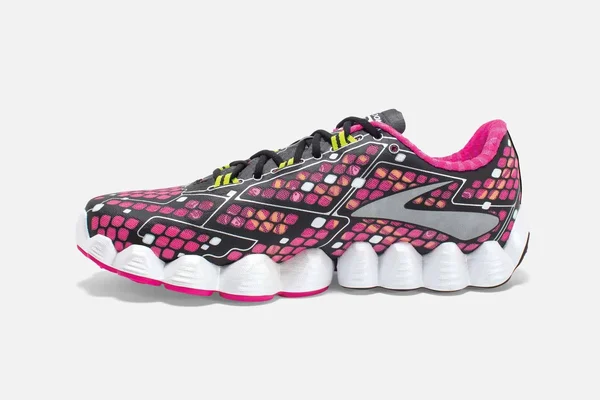 Brooks Neuro Running Shoe - Women's Pink Glo/Black/Nightlife - 8.5