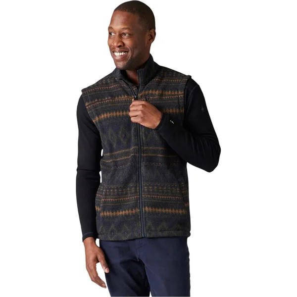 Smartwool Hudson Trail Fleece Vest - Men's - Deep Navy Fairisle - XL