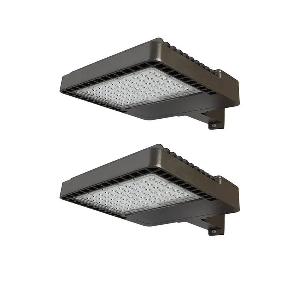 Commercial Electric 1200-Watt Equivalent - 18000 Lumens, Integrated LED Area Light and Flood Light, Dusk to Dawn Outdoor Light (2