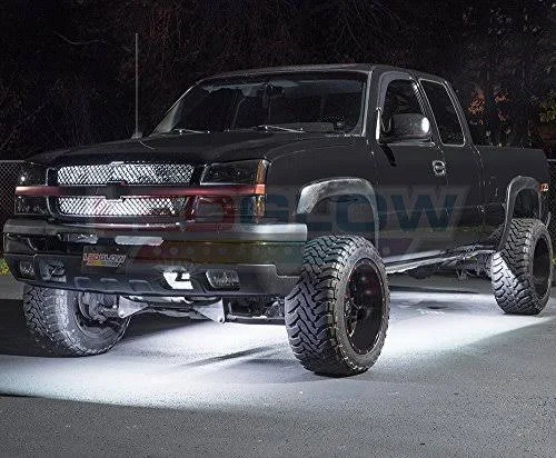 Ledglow 6pc White SMD LED Slimline Truck Underbody Underglow Kit