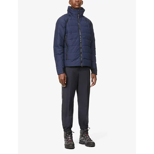 Canada Goose Men's Hybridge Base Down Jacket Matte Finish (Men, Atlantic Navy, XS)