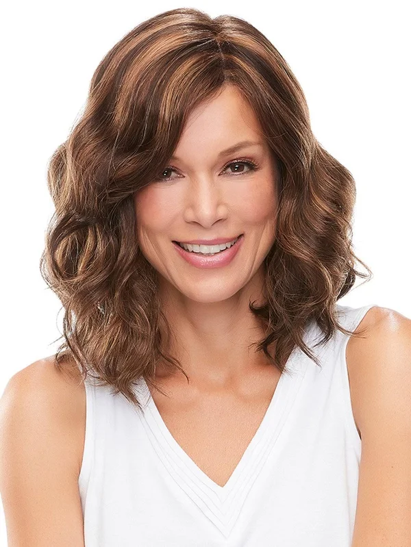 Jon Renau Wigs - Mila Wig by Jon Renau, Petite Cap, WigStudio1.com 4/33, Darkest Brown and Medium Red Blend