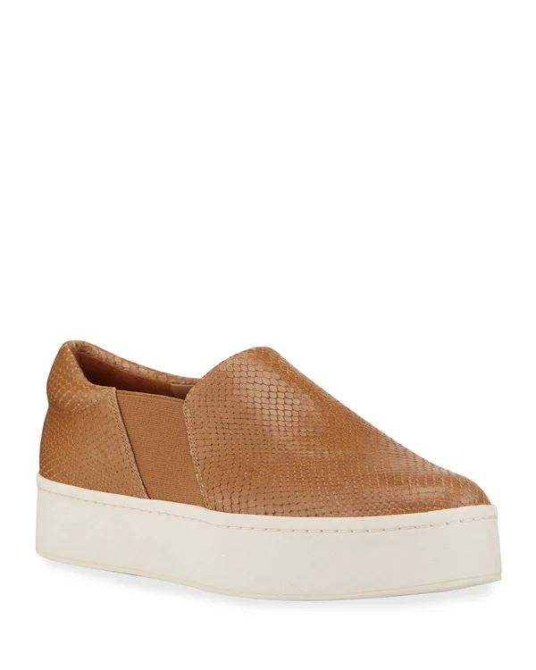 Vince Women's Warren Slip on Platform Sneaker