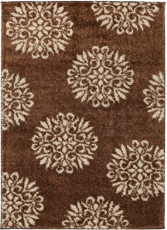 Mohawk Huxley Exploded Medallions Dark Earth 90221-85009 Area Rug 5&x7&