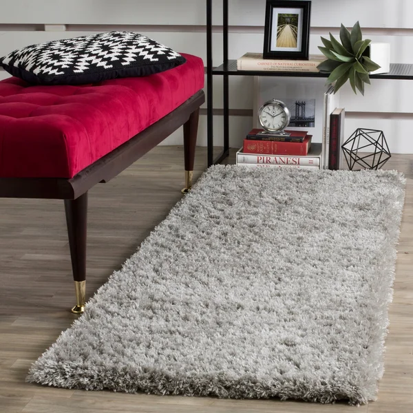 Safavieh Indie Shag SGI320C White 8& x 10& Area Rug