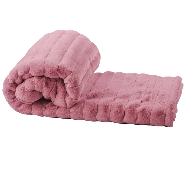 Boon Solid Color SuperMink FauxFur Throw with Sherpa Backing (60x22 x 80x22 - Jester Red)