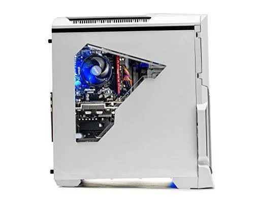 Skytech Archangel VR Ready Gaming Computer Desktop PC - Ryzen 2600, AMD RX 580 4gb, 8GB DDR4, 500g SSD, Wi-Fi, DVD ROM, Windows