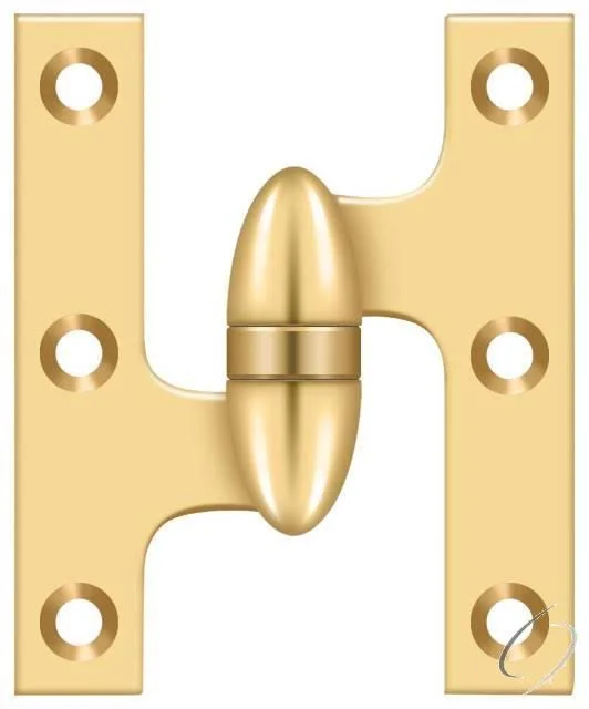 Deltana 5x22 x 3-1/4x22 Olive Knuckle Hinge Lifetime Brass