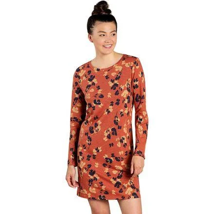 Toadu0026Co Windmere II Long-Sleeve Dress - Women's Auburn Large Scale Floral Print, XL