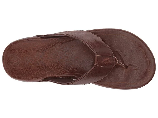 OluKai Kulia Men's Sandals Dark Wood/Dark Wood : 8 D - Medium