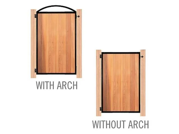 Nuvo Iron Easy-to-Install Arched Gate 8-Board Pro for 47 in. openings