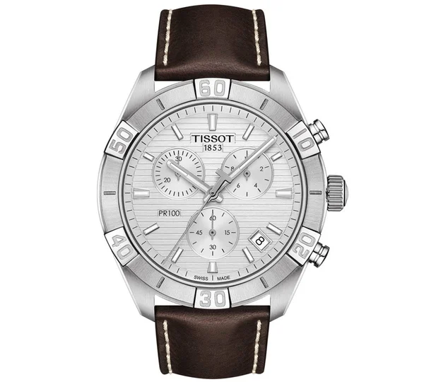 Tissot PR 100 Sport Chronograph Silver Dial Men's Watch T1016171603100