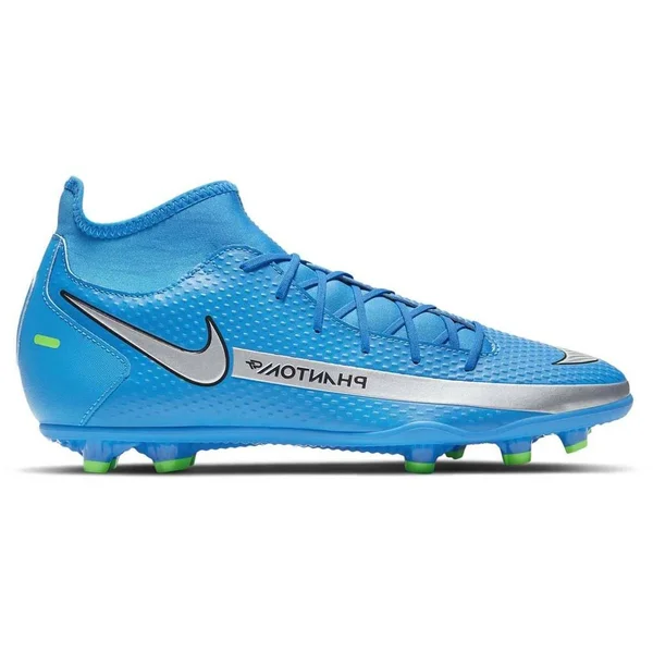 Nike Phantom GT Club DF FG Soccer Cleats, Size 8, Blue/Green
