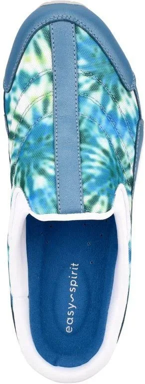 Easy Spirit Women's Traveltime Mules - Blue Tie-Dye