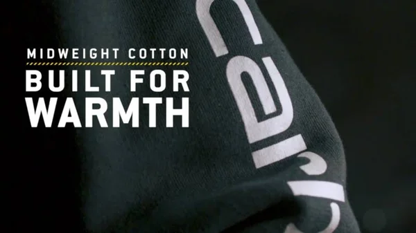 Carhartt Midweight Hooded Logo Sweatshirt, Leaf Green Heather, 4XL Regular