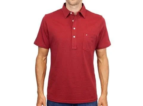 Slim Fit Classic Players Shirt, Scarlet Begonia, Size: S