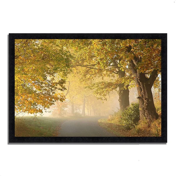 40x22 x 59x22 on A Misty Autumn Morning Framed Photograph Print